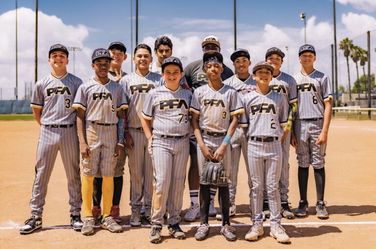 team photo showing what is travel baseball