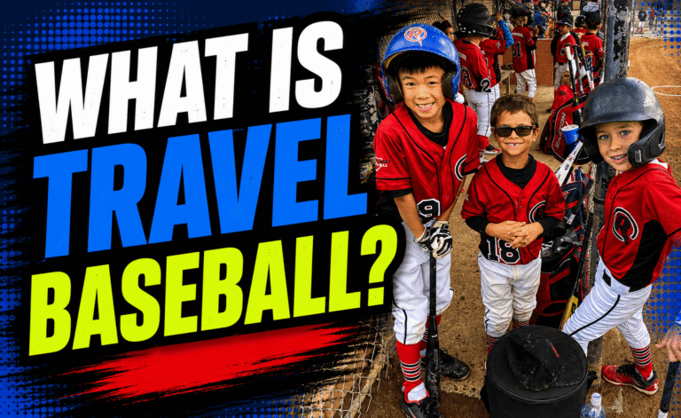 thumbnail for blog post what is travel baseball showing 3 young kids