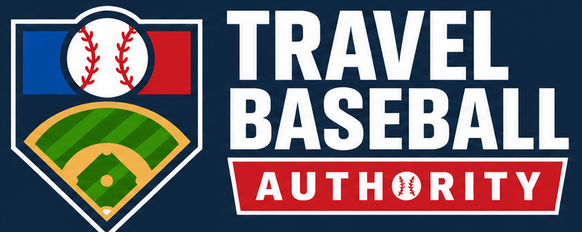 travel baseball authority logo for dark background cropped