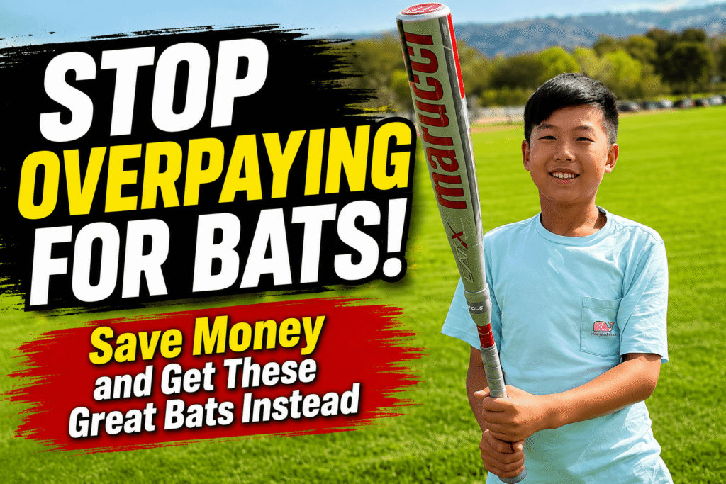 my son holding his new game bat
