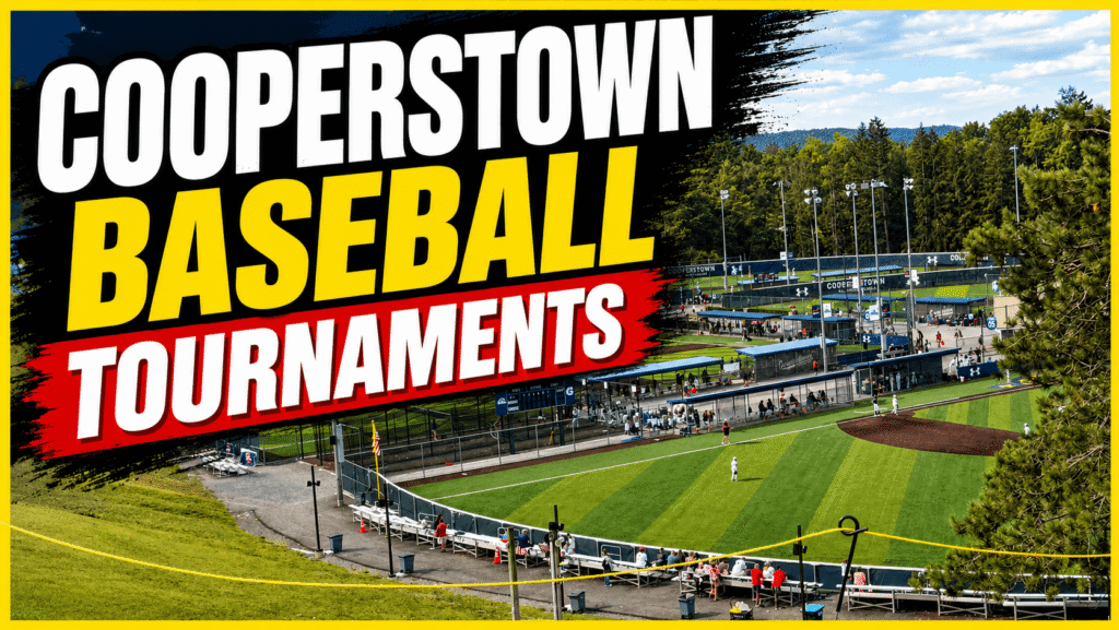 overhead of Cooperstown baseball tournaments