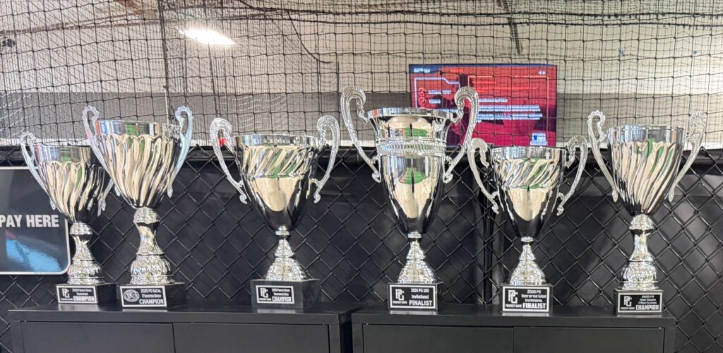 5 perfect game tournament championship trophies